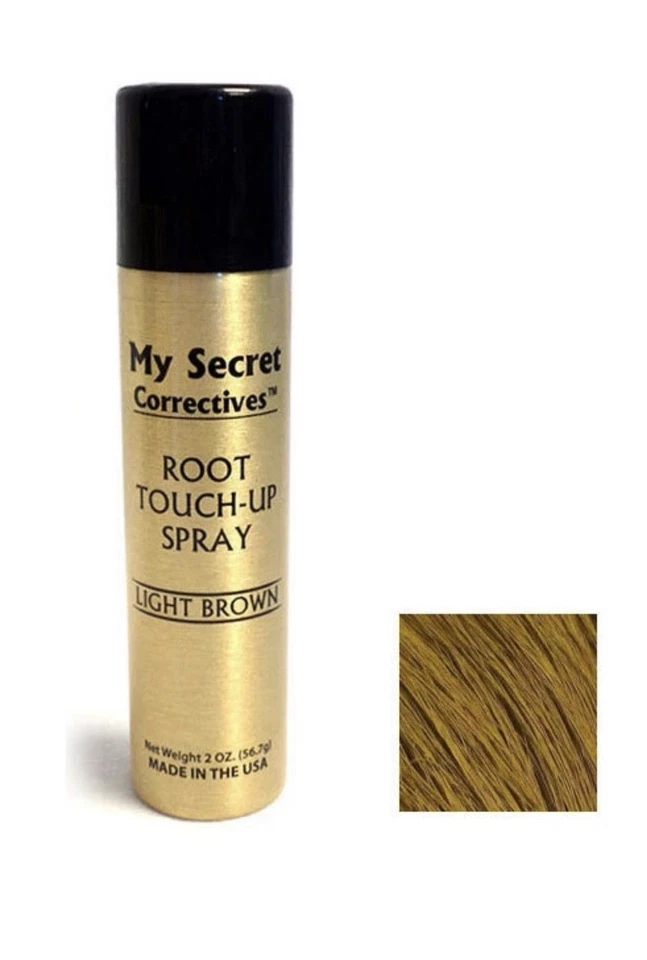 Corrector de color de cabello marrón claro spray retoque raíz 2 oz gris cobertura EE. UU. Foto 4 de 4