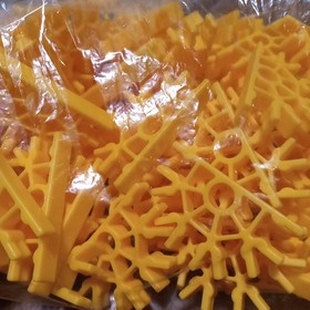 100 KNEX Yellow Connectors 5 Position Standard Replacement Parts Pieces K'NEX