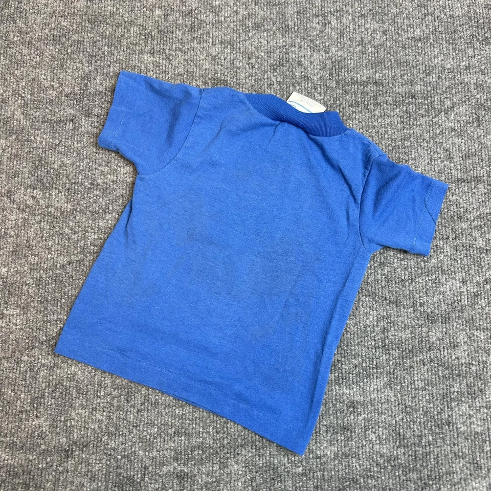 Vintage Batman Shirt Boys 2T Blue DC Comics Graphic Superhero Made in USA 90s - Image 4 of 4