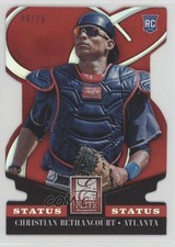 2014 Panini Donruss Elite Status Red Die-Cut 6/25 Christian Bethancourt #99 6k0