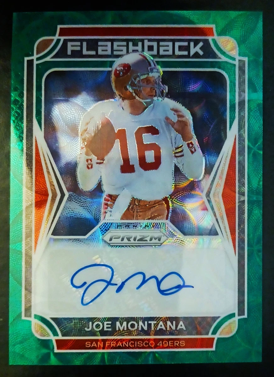Panini Joe Montana Autographed Football Sports Trading Cards