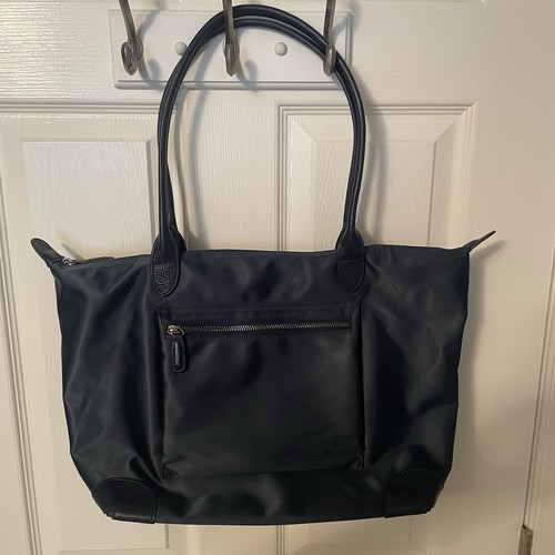 DORIS & JACKY Borsa Tote Donna Grande Leggera Pelle Nylon Lavoro Viaggio Blu - Foto 15 di 15