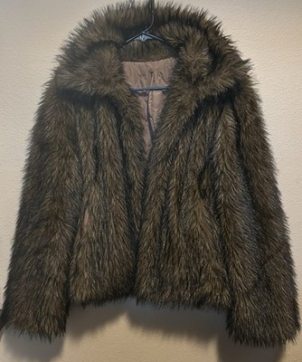 Brown Faux Fur Coat