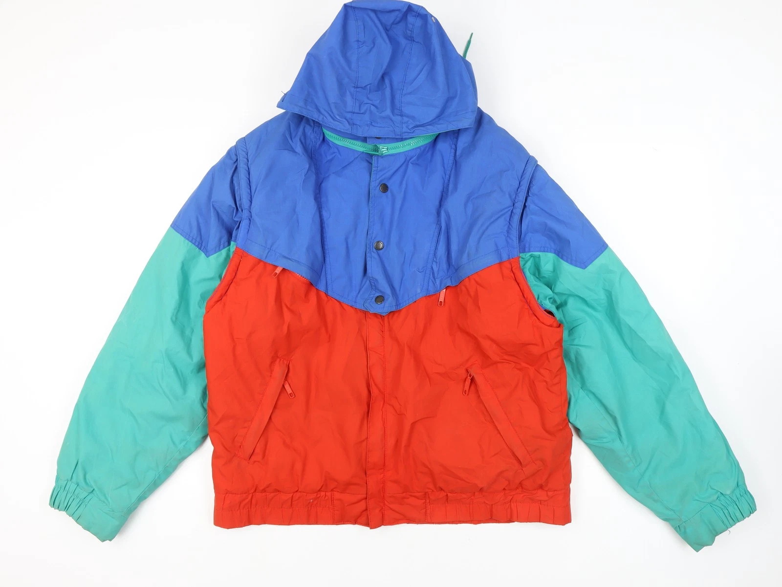Nevica Men's Retro Windbreaker Jacket Blue Red Green 42