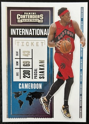 2020-21 Panini Contenders - Pascal Siakam International Ticket #9 Raptors
