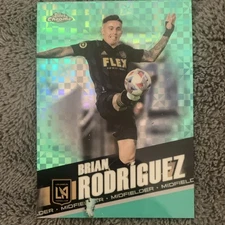 Topps Chrome 2022 Brian Rodriguez Los Angeles FC Soccer Card #156