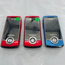 LOT OF 3 Samsung SGH-A777 AT T Slide Phone - BLUE/RED... Missing one battery