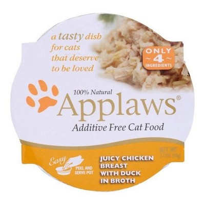 Chicken Breast With Duck In Broth Cat Food Pot 2.12 Oz(