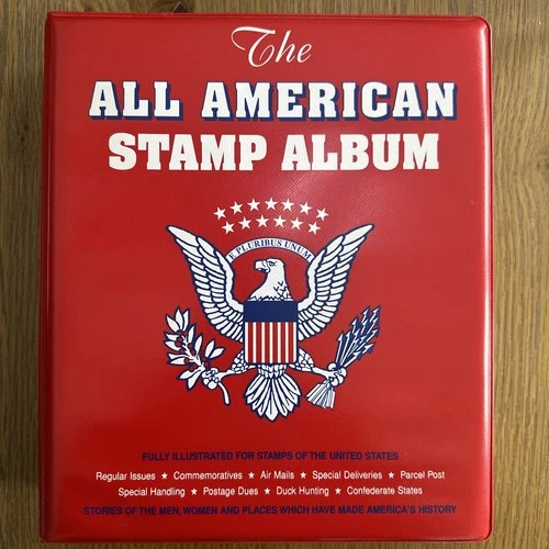 US Stamp Collection on Album Pages – Vintage 1930s–1980s – Partial, Unhinged