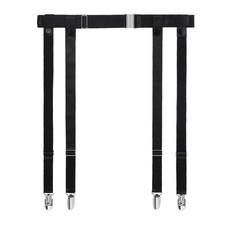 Plus Size Elastic Garter Belt for Women with Metal Clips for Stockings