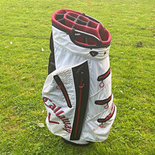 Callaway Org 9 9-Way Cart Hyperdry Golf Bag Polyester 7 Pockets White/Red/Black