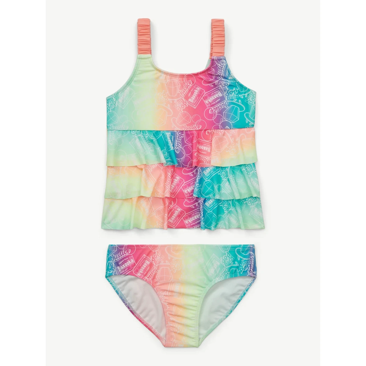 Haut De Maillot De Bain Justice Pour Fille - Taille 8 - Neuf Avec étiquettes