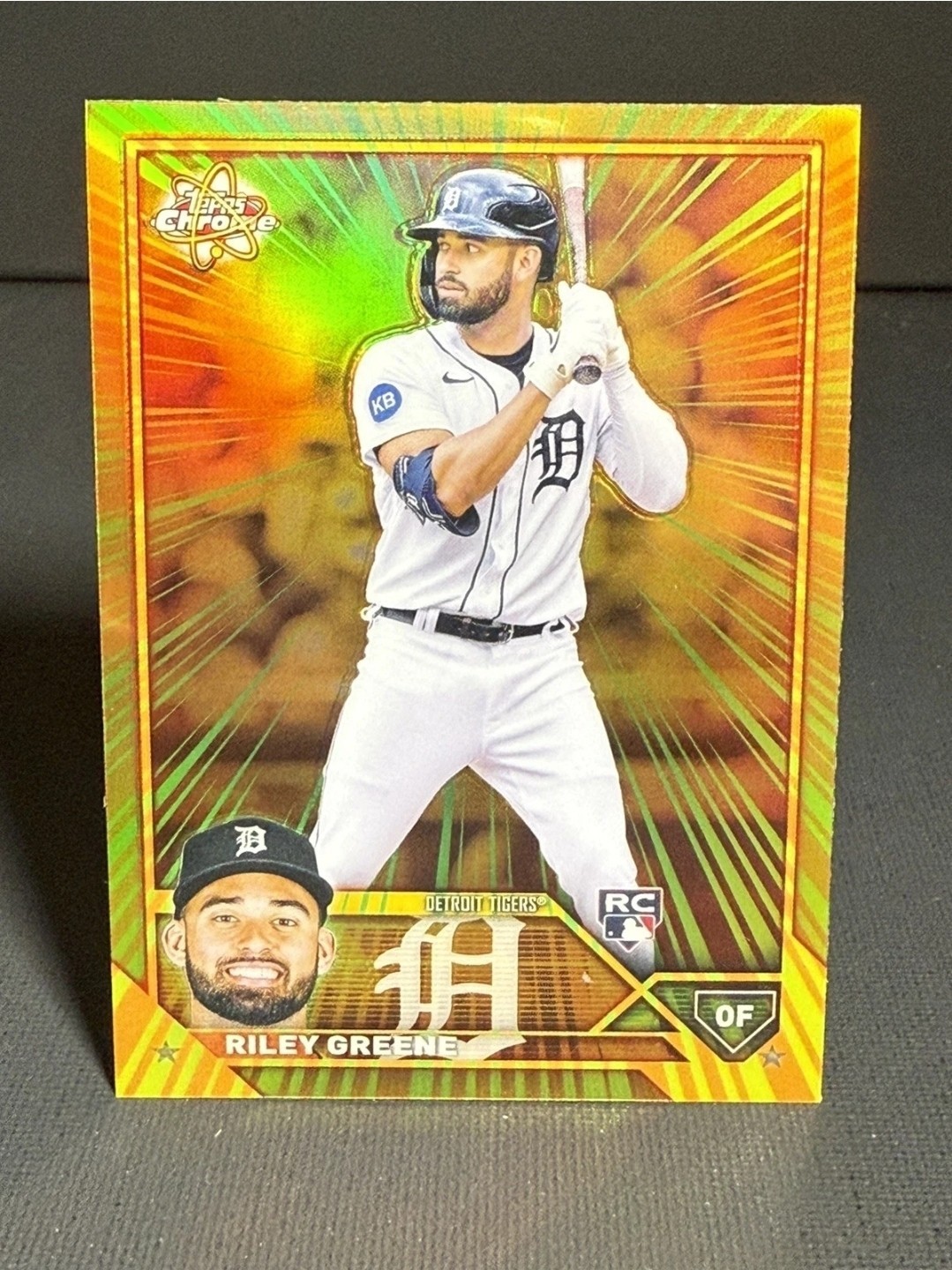 2023 Topps Chrome Riley Greene Radiating Rookies RC #RR-2 Tigers SSP CASE HIT