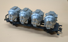 HO scale Fleischmann  Flat Car With Four Tank...