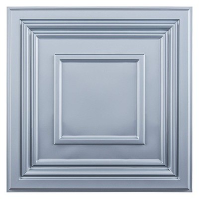 Art3d Decorative 3D Wall Panels 24'' x 24'', Square Gray x 