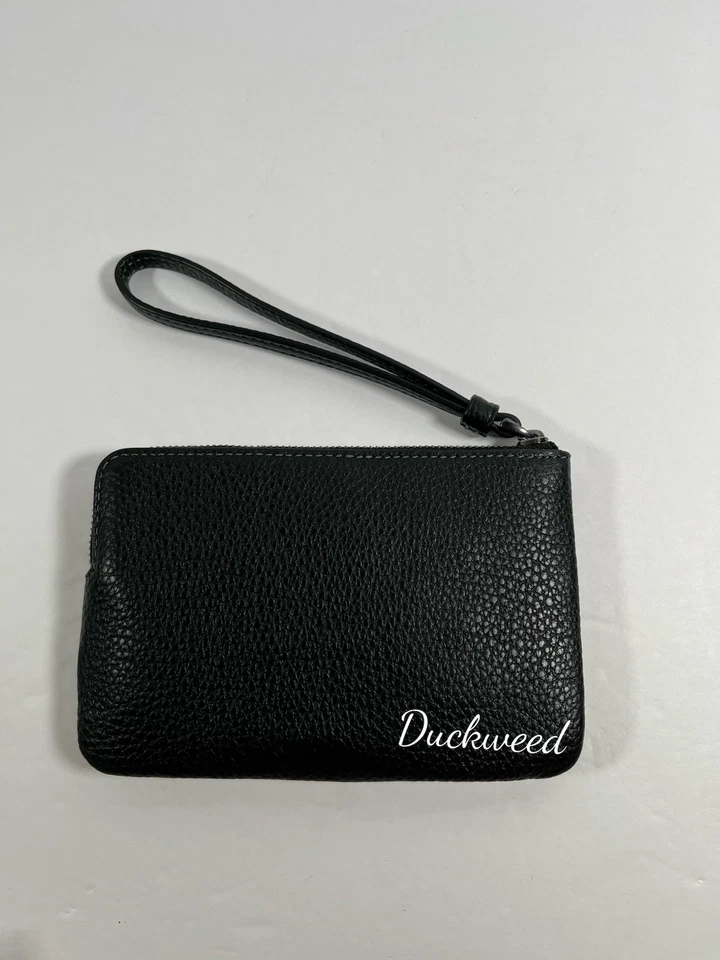 Muñequera Coach Corner Cremallera con Remaches en Gunmetal/Negro Multi Guijarro Cuero Nueva con Etiquetas Foto 2 de 4