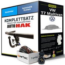Für VW T7 Multivan Typ STM , STN Anhängerkupplung abnehmbar +eSatz 7pol uni 21-