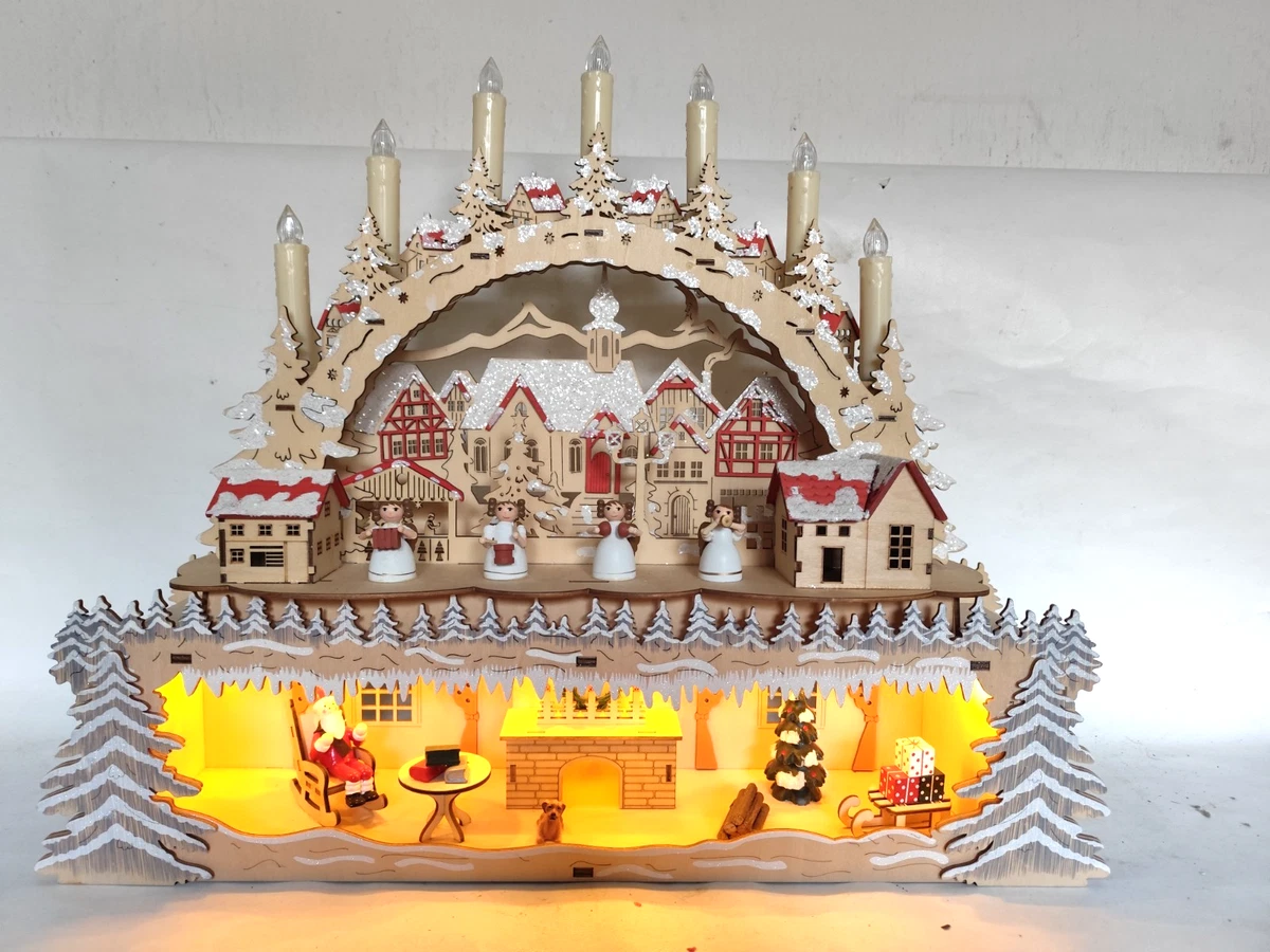 sapin de noël - fer - porte-bougie chauffe-plat H30 - rétro