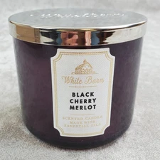 White Barn Candle Co Black Cherry Merlot 3 Wick 14.5 oz