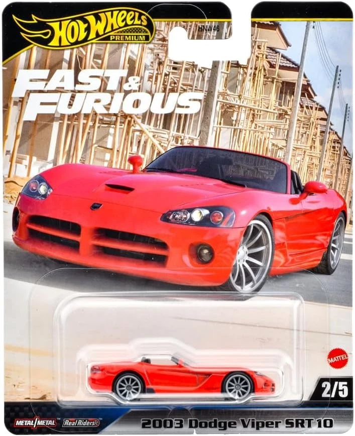 FAST FURIOUS Modello Auto 2003 DODGE VIPER SRT 10 1:64 Hot Wheels JBL85 - Immagine 4 di 4