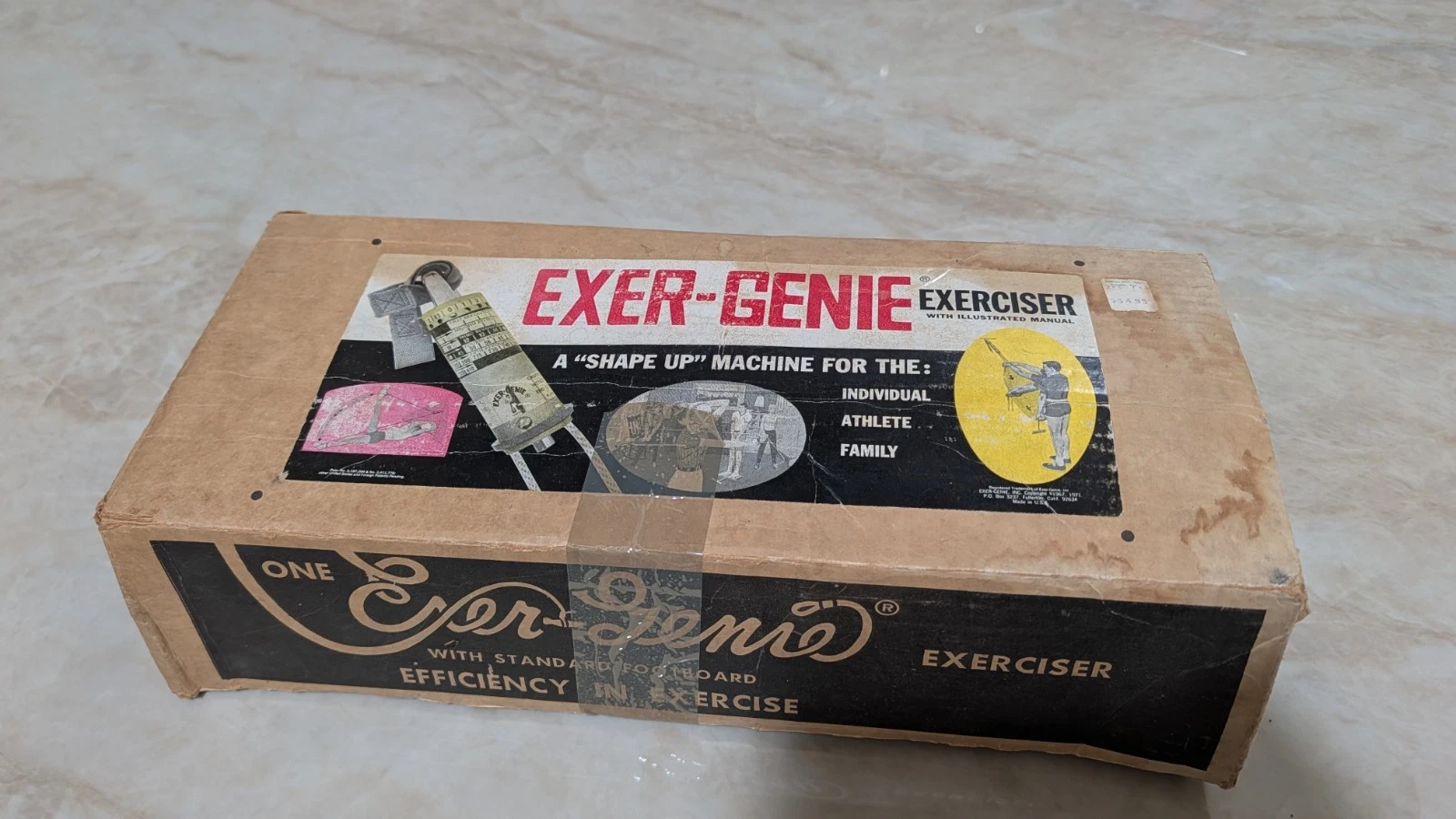 EXER-GENIE Portable Resistance Trainer Vintage in Original Box