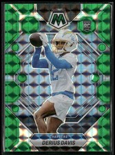 2023 Panini Mosaic #311 Derius Davis Green Mosaic Los Angeles Chargers
