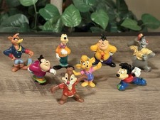 Vintage Disney 1991 Kelloggs Cereal Duck Tales Goof Troop Toy Figures Lot Of 8