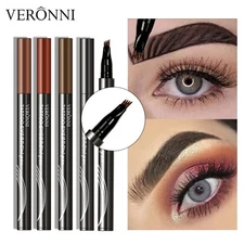 4 Splitted Head Eyebrow Pencil Long Last Smudge Proof Waterproof Sweat Proof Hig