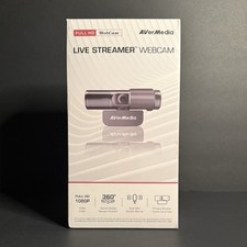 AVerMedia Live Streamer Webcam Full HD 1080p USB 2.0 Swivel Dual Mic Privacy