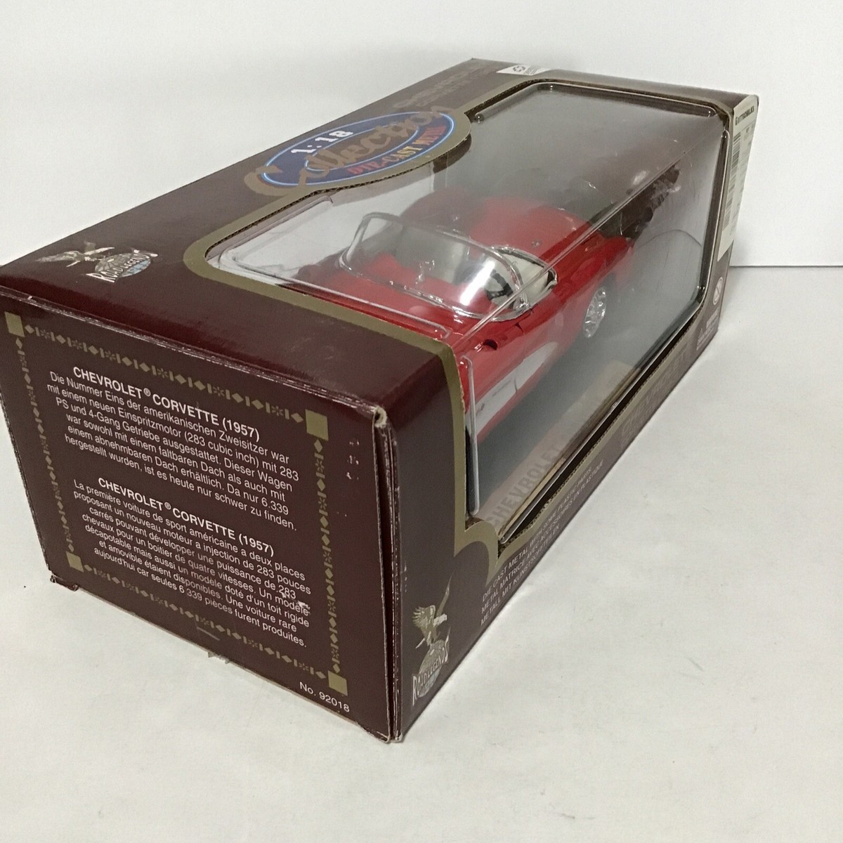 【激レア】CHEVROLET CORVETTE1957☆1:18 Road Legends Yat Ming Chevrolet Corvette 1957 1/18 Die-Cast
