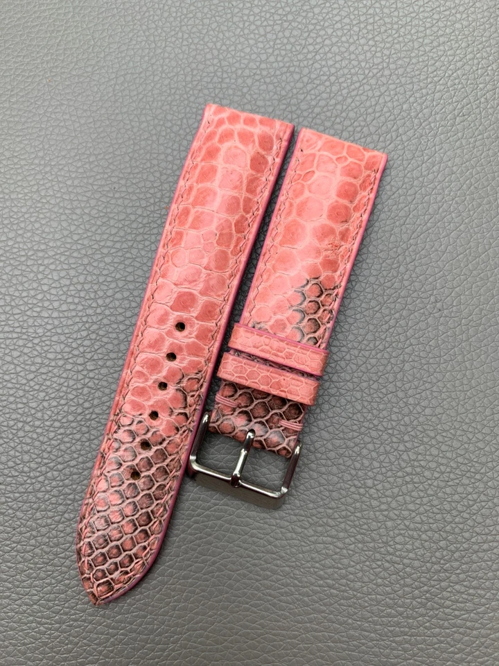 16 码 18 19 20 21 22 23 24 26 毫米正品 Python 皮肤皮革表带 — 第 3/4 张图片