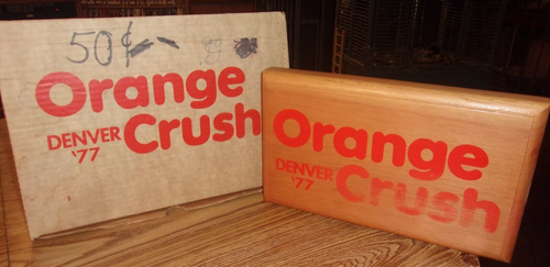 ORANGE CRUSH '77 DENVER BRONCOS EICHE WANDBEHANG (zapfen Eiche, Mai D&F) - Bild 2 von 5