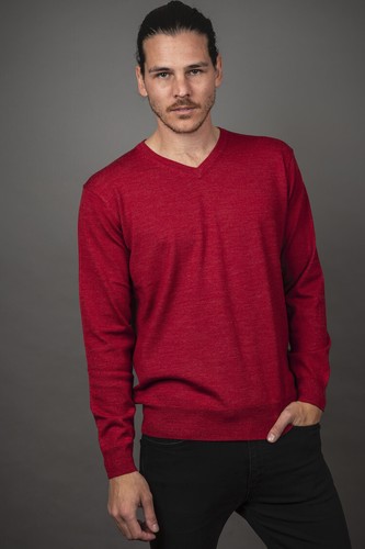 Merino Wool Knitwear V-neck Jumper | eBay