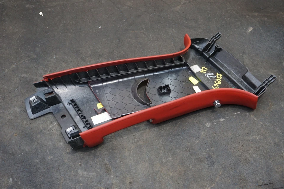 Left Center Upper B-Pillar Trim Panel Hotspur Red OEM 36A867243 Bentley Bentayga - Image 4 of 4