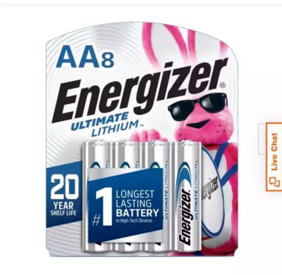 Energizer Ultimate Lithium AA Batteries - 4 Pieces