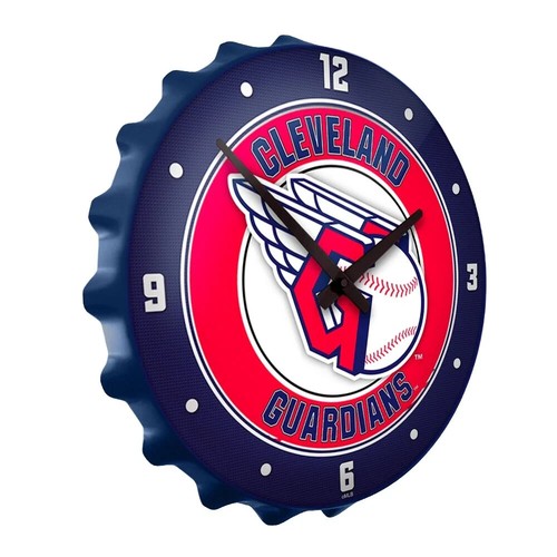 Cleveland Guardians 18.5" Bottle Cap Wall Clock - Picture 2 of 4