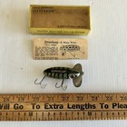 Vintage Fred Arbogast Perch Pattern Jitterbug w/Box and Papers