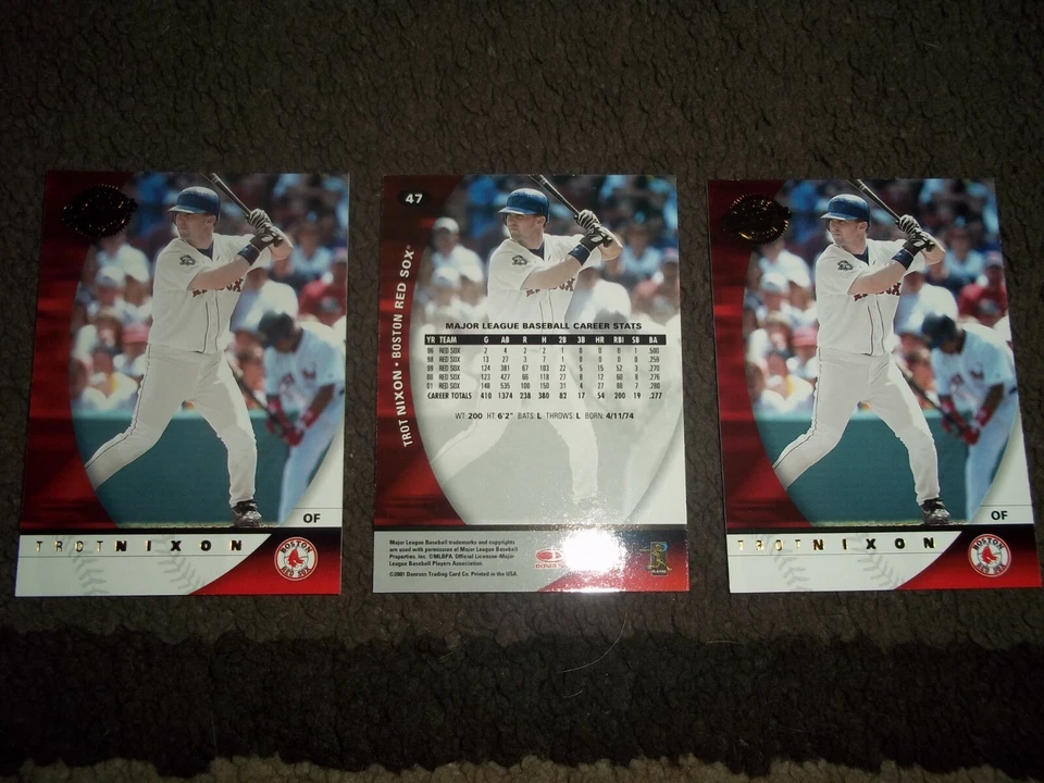 Trot Nixon- 20 2001 Donruss Class of 2001 cards #47 Boston Red Sox - Image 2 of 2