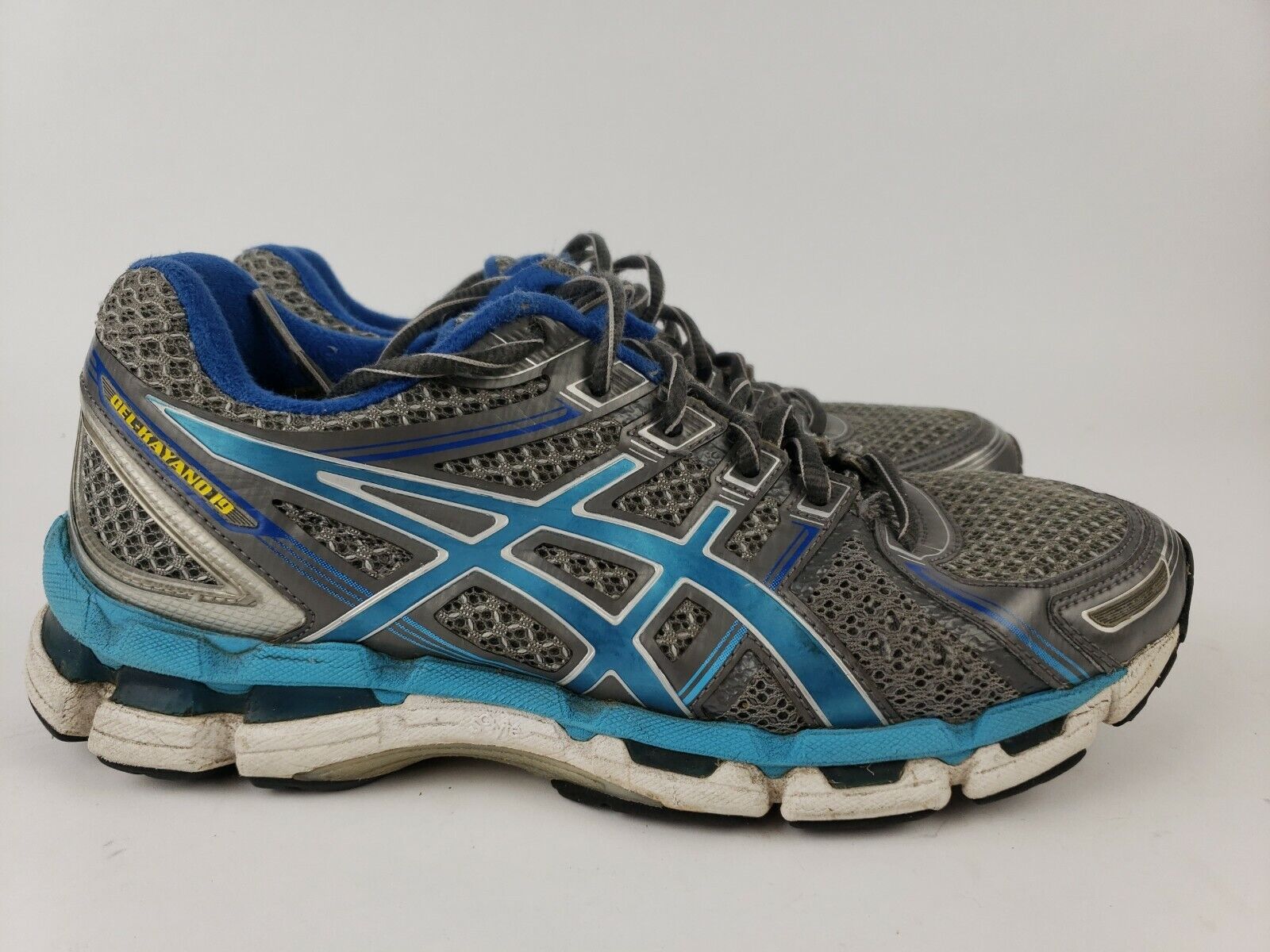 Asics Gel Kayano 19 Running Shoes, Women Size 8.5 Blue Gray, | eBay