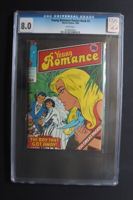 Young Romance Pocket Book #3 UK Marvel Digest 1980 GGA Stan Lee STERANKO CGC 8.0