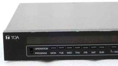 TOA CORPORATION PROGRAM TIMER MODEL TT-104B H PANEL MADE IN JAPAN