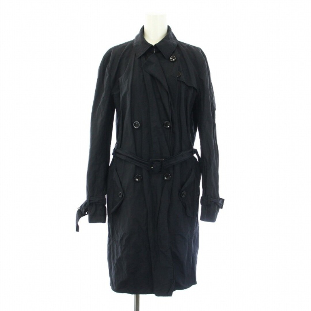 美品！GIORGIO ARMANI脱着ライナー濃紺トレンチコート46 美品！GIORGIO ARMANI脱着ライナー濃紺トレンチコート46