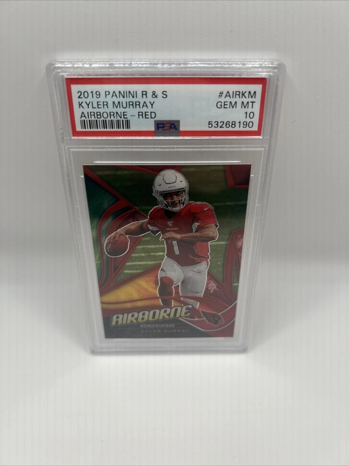 Kyler Murray Panini Rookies & Stars Airborne #AIRKM Red