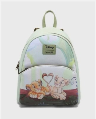 Loungefly Disney The Lion King Young Simba & Nala Heart Mini Backpack Amazon.com: Loungefly Disney The Lion King Young Simba  main image 4