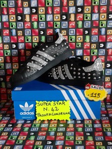 adidas superstar glitter e borchie
