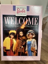 Barbie Official Collector  s Club 1997 Binder, Pamphlets, Pin - Boxed Set