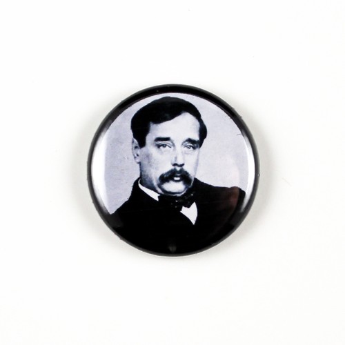 Literary 1 inch Pinback Buttons Set of 7 | Classic Authors Poe Orwell Kafka - Picture 2 of 10