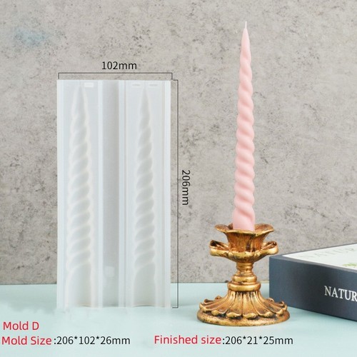 Long Pole Candle Mold Silicone Pillar Candle Making DIY Candle Mould Supplies UK - Picture 9 of 23