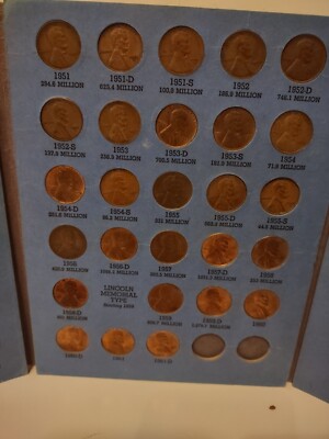 リンカーン 1923年 ONE CENT 麦 アンティーク M24100713 1941-1961 Lincoln Head Cent, Wheat Penny Collection Book. 57