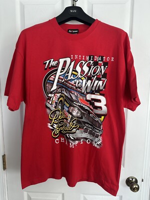 Dale Earnhardt T-shirt Chase Passion To Win Intimidator NASCAR #3 Vtg Size XL